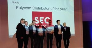 SEC utnämnda till Polycom Distributor of the Year! 2