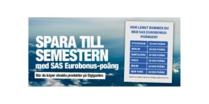 SAS EuroBonus-poäng på köpet hos Elgiganten 2