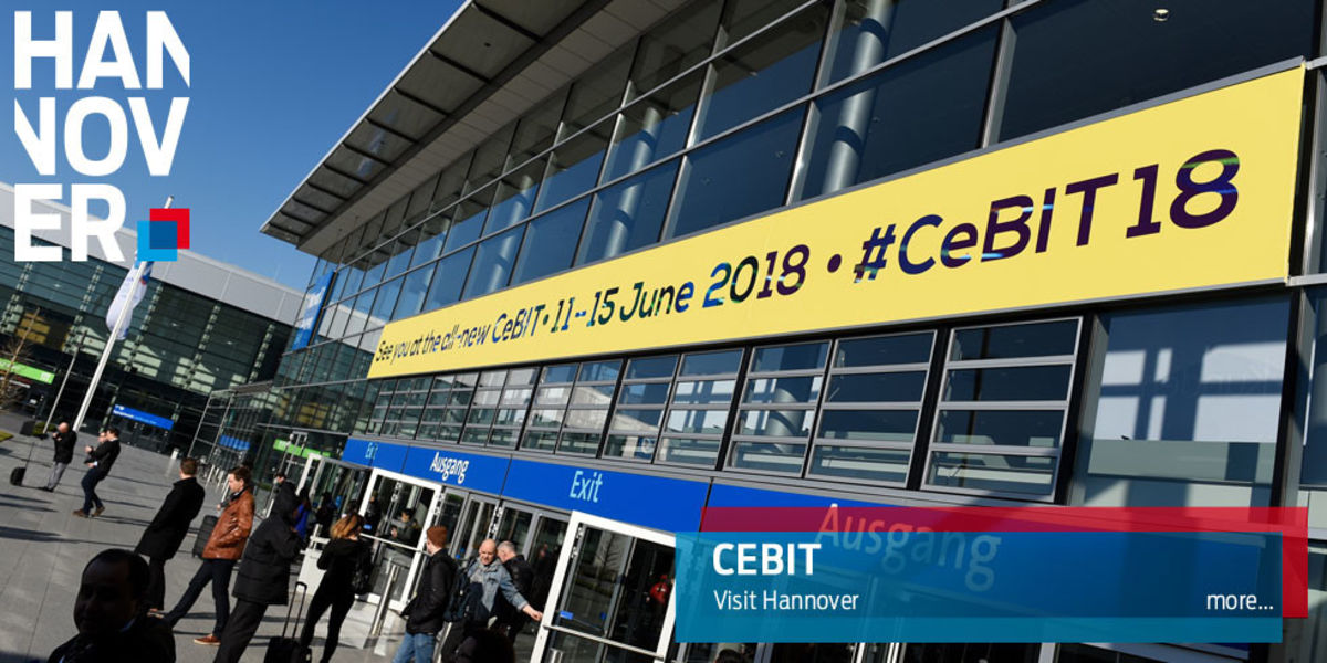 IT-Kanalen besökte gigantiska IT-mässan Cebit på tyska mässan i Hannover