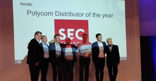 SEC utnämnda till Polycom Distributor of the Year!