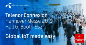 Telenor Connexion visar “IoT made easy” för tillverkare på Hannover Messe 2019