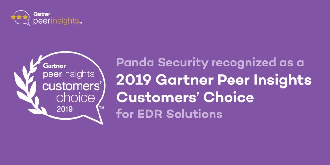 Panda Security har fått utmärkelsen 2019 Gartner Peer Insights Customers’ Choice for EDR Solutions