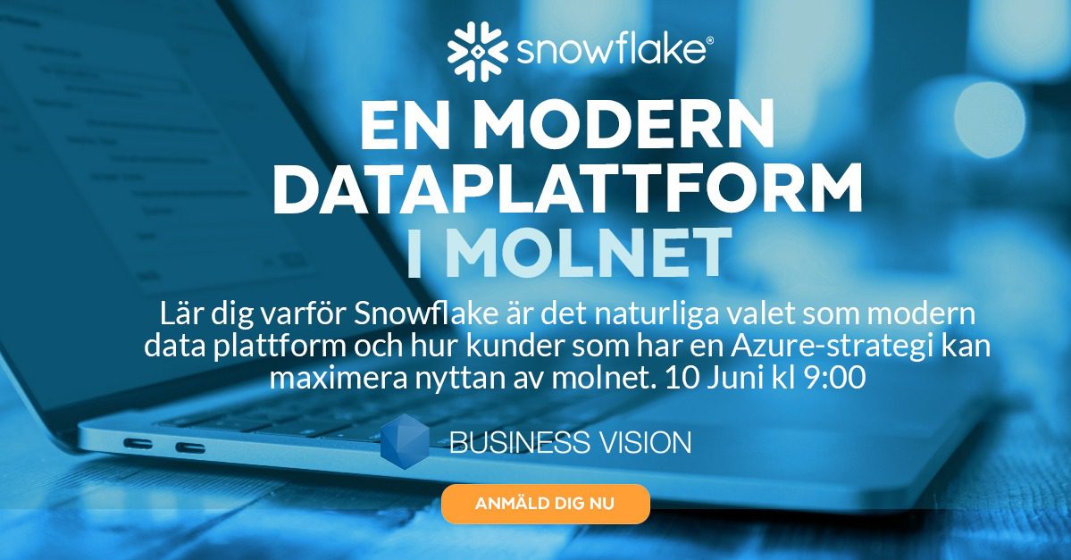 Snowflake - modern dataplattform -Sweden 2