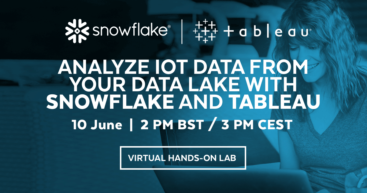 Digital workshop med Snowflake - insikter och översikt från IoT data som samlats i en DataLake 4