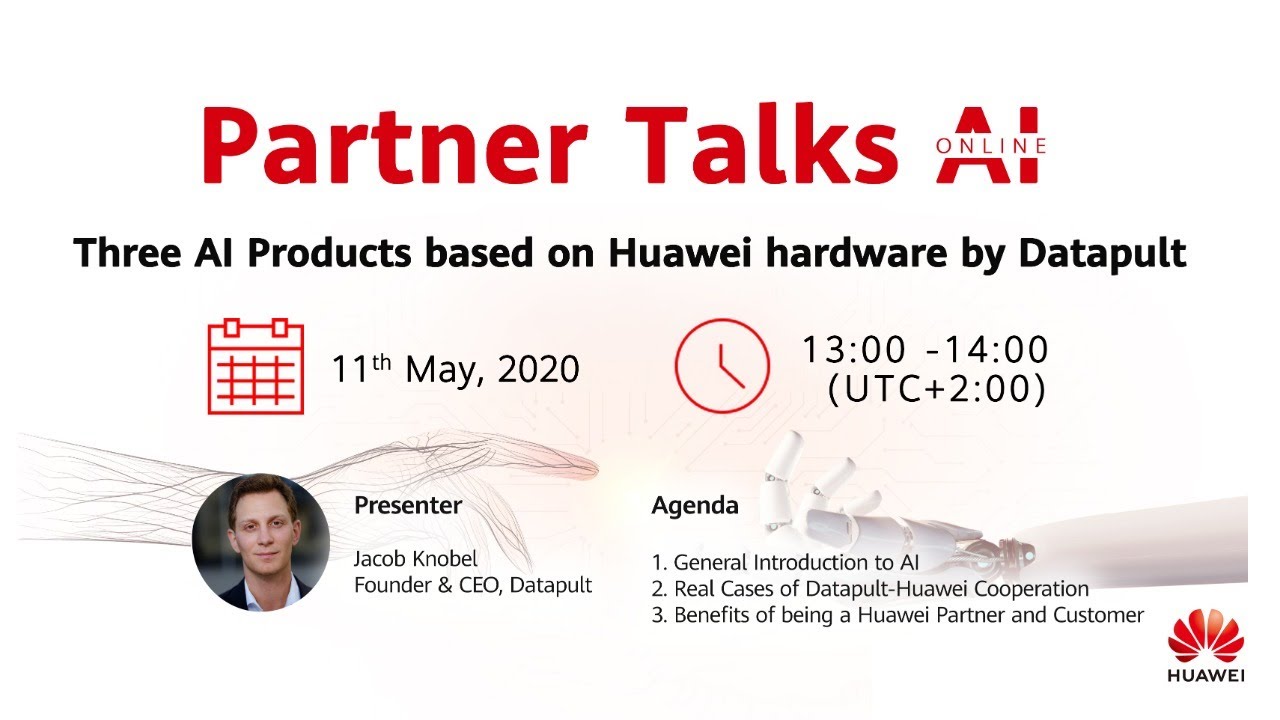Partner Talks AI - Three AI Products based on Huawei hardware by Datapult 2
