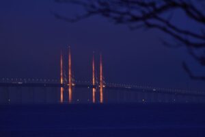 Øresundsbrons nyårsljus visas digitalt 2