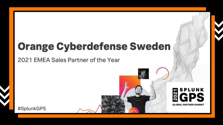 Orange Cyberdefense utnämnd som 2021 Sales Partner of the Year av Splunk