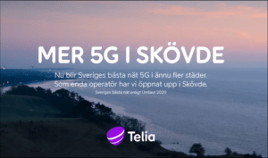 Telia lanserar Skövdes första 5G-nät