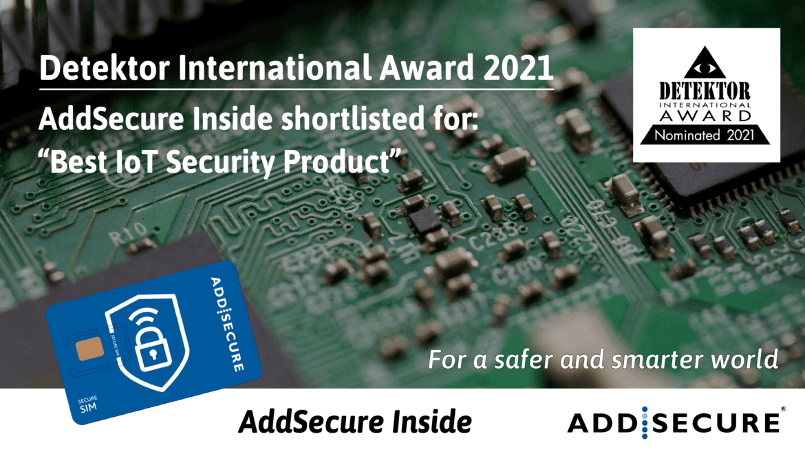 AddSecure har nominerats till “Best IoT Security Product” 2021