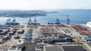 Digital containerspårning från Göteborgs hamn till Sverige