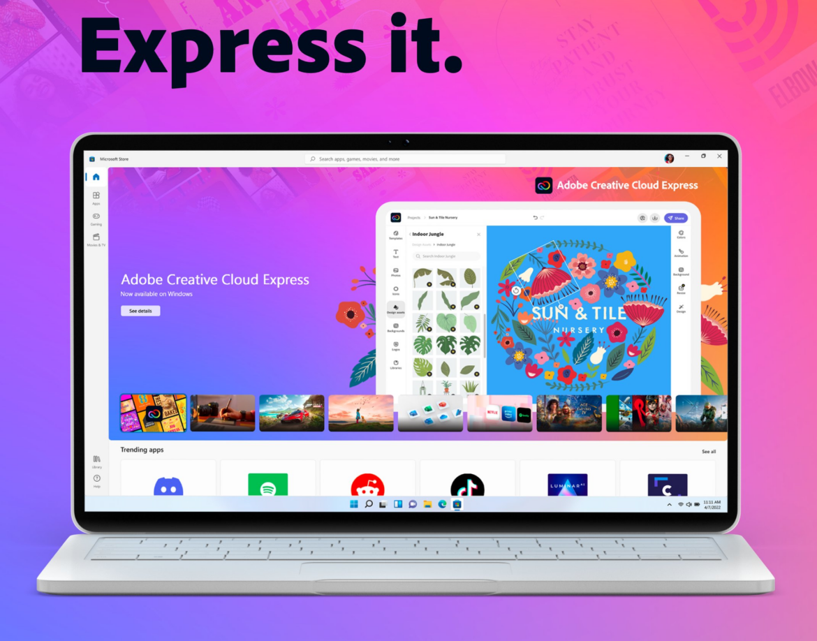 Adobe lanserar Creative Cloud Express