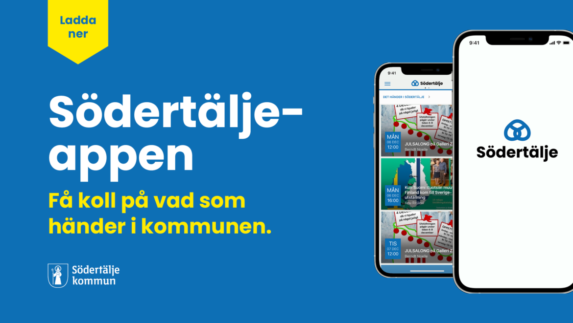Ny app visar vad som är på gång i Södertälje kommun