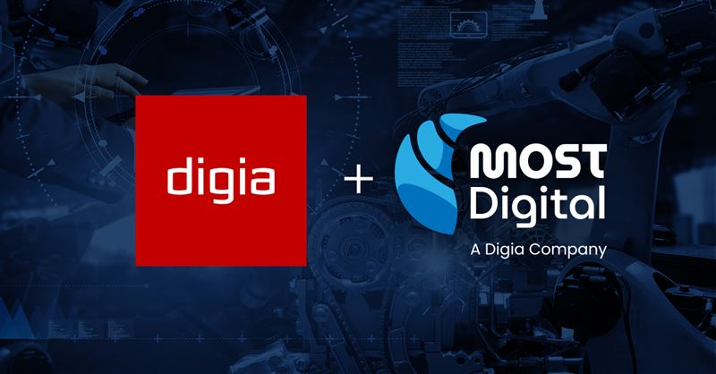 Digia utvidgar sina skalbara tjänster med Robotics as a Service-kapacitet genom att förvärva MOST Digital