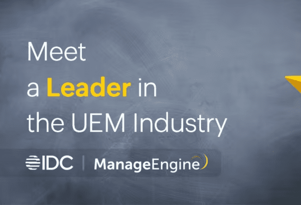 ManageEngine utsetts till Leader i IDC MarketScape for Unified Endpoint Management
