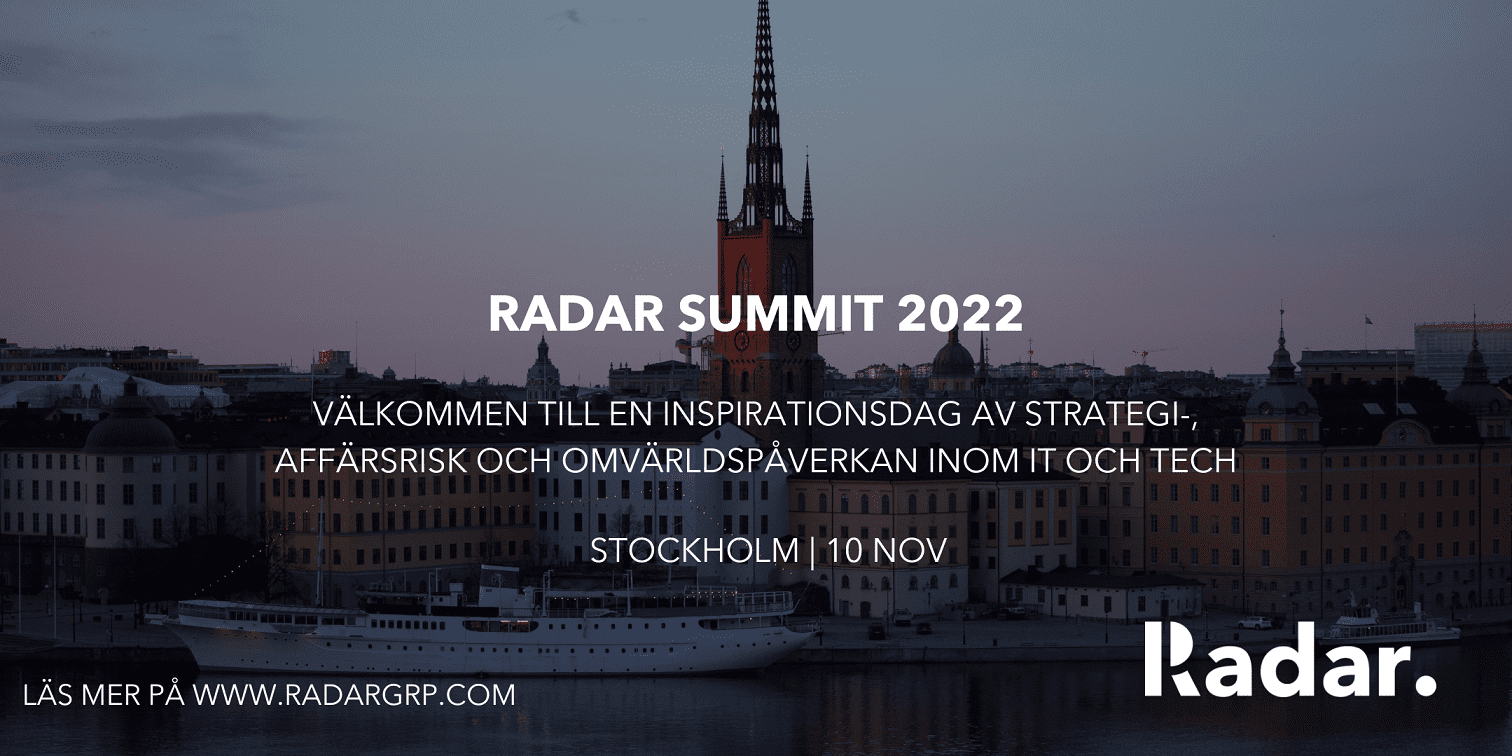 RADAR SUMMIT 2022 – STOCKHOLM