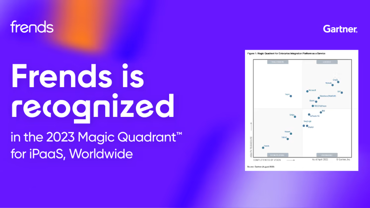Frends är stolta över erkännandet som iPaaS i Gartners Magic Quadrant 2023