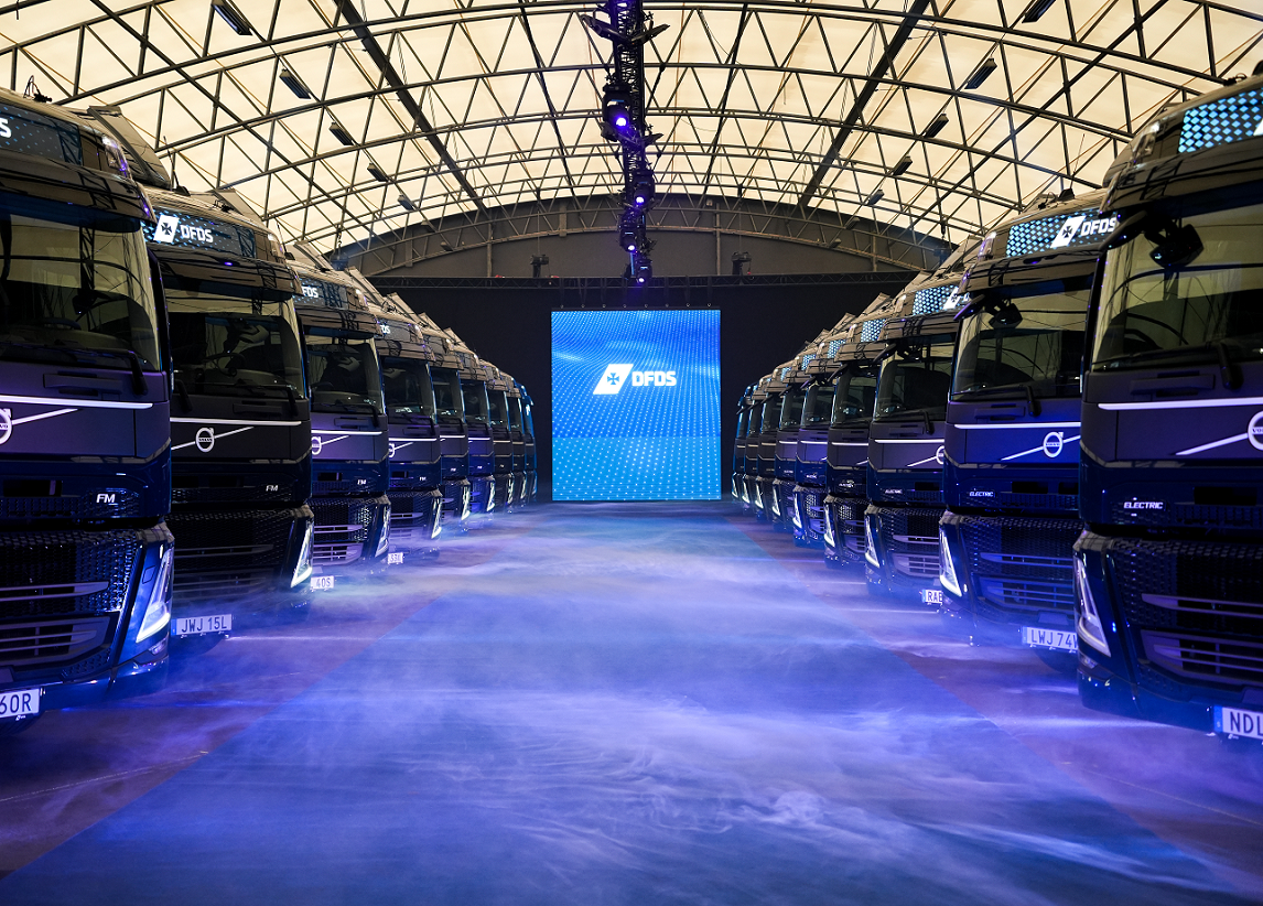 DFDS sätter 20 ellastbilar i trafik i Göteborg