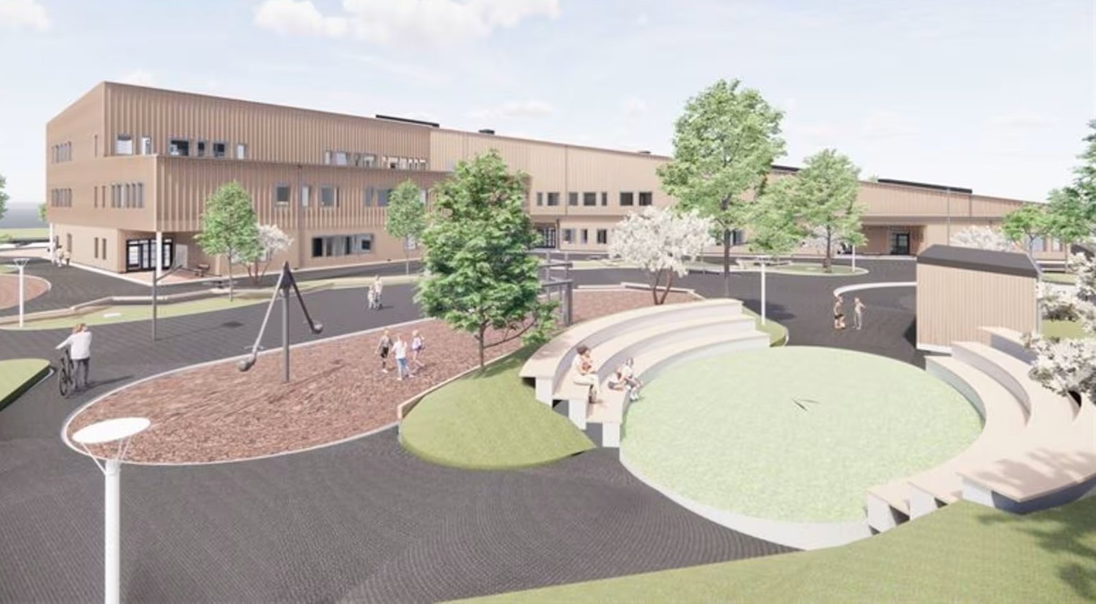 Emil Lundgren installerar all el i nya Junkaremålsskolan i Tranås