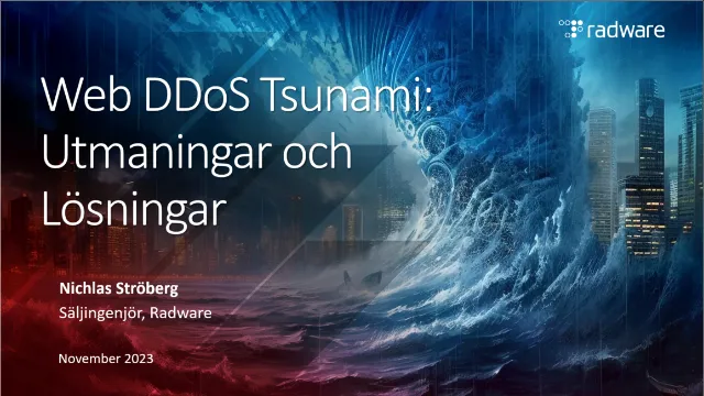 Web DDoS Tsunami-attacker: Ett växande hot i den digitala världen