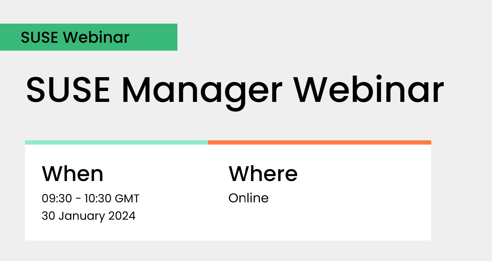SUSE Manager Webinar