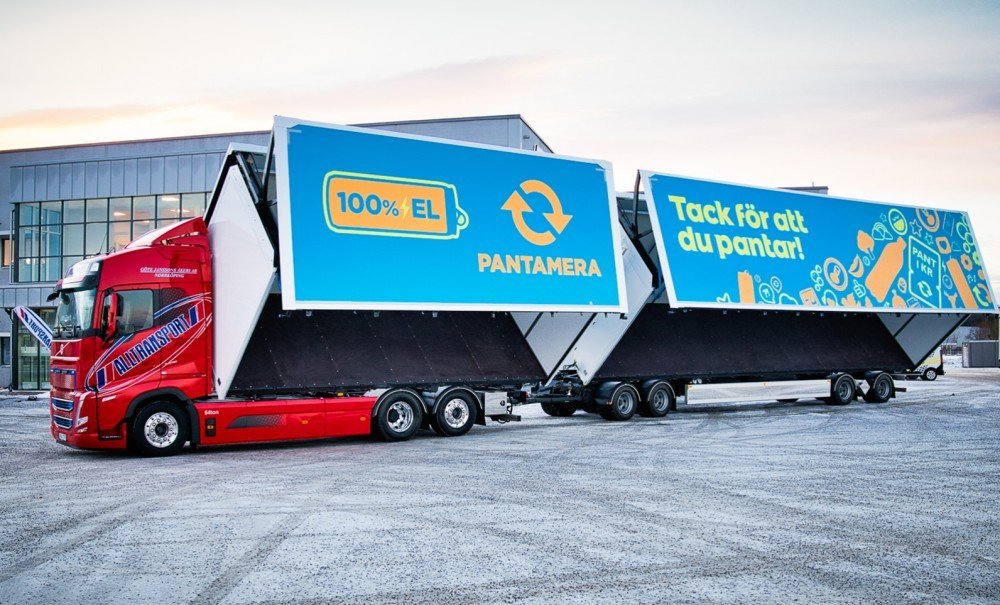 Världens första Eldrivna Volvo 64-tons Flexoekipage rullar ut från Östergötland!