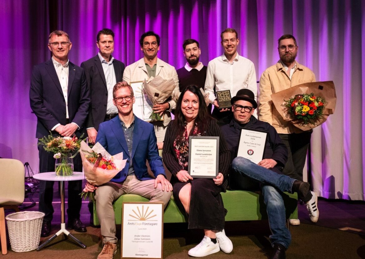 Fem lundaföretag prisades under Lunds näringslivsdag