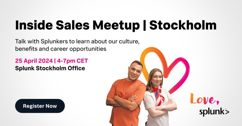 Splunk Inside Sales Meet-up, Stockholm