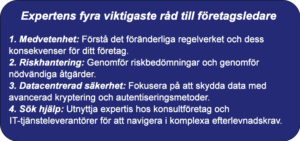 Expertens fyra viktigaste råd- lagstiftning och efterlevnad i förändring