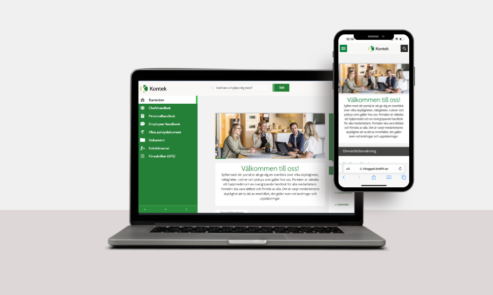 Kontek Guides - digital plattform för personal- och chefshandboken