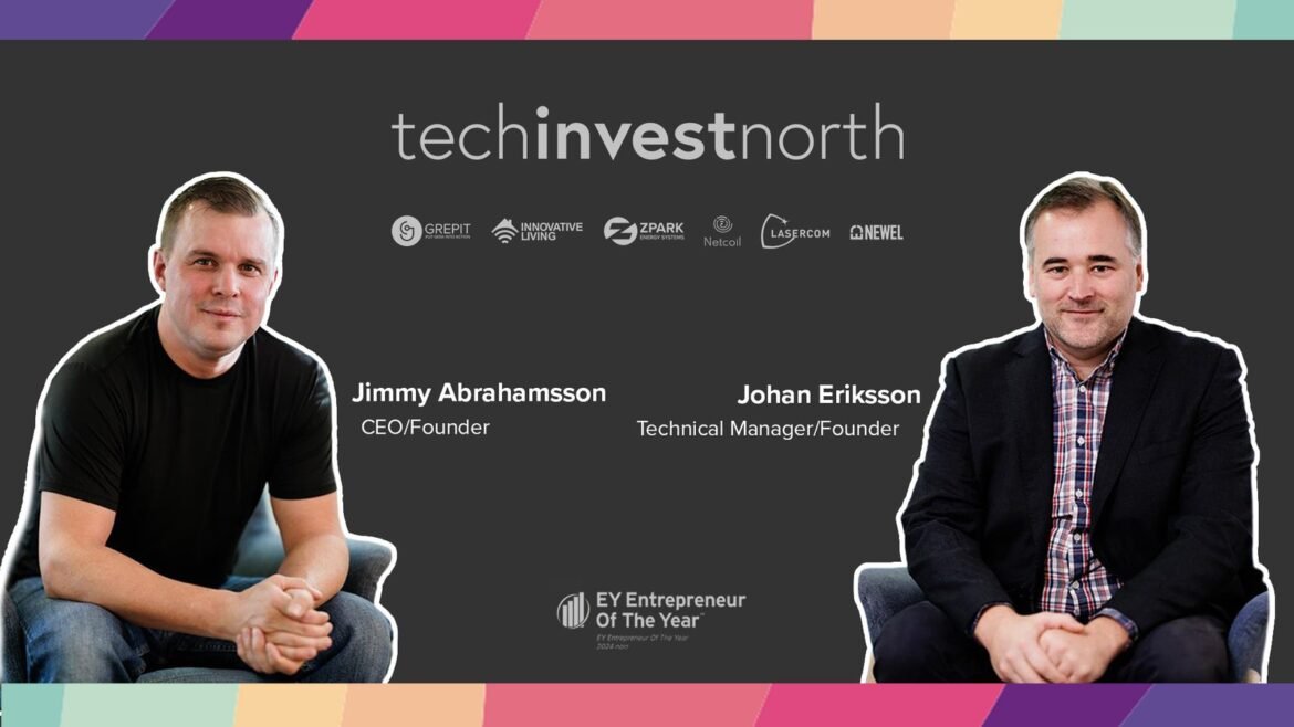Jimmy Abrahamsson och Johan Eriksson – grundarna av Tech Invest North Group – finalister i EY Entrepreneur Of The Year 2024