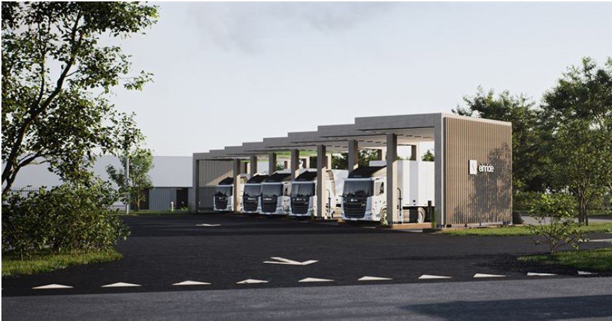 Catena och Einride samarbetar om elektrifieringen av tyngre transporter – erbjuder högeffektsladdning på strategiska logistiklägen