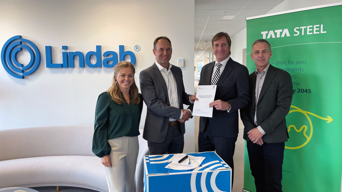 Avtal om koldioxidreducerat stål mellan Tata Steel och Lindab
