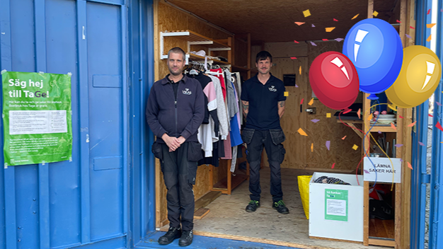 Hurra för återbrukscontainern Tage som fyller 1 år!
