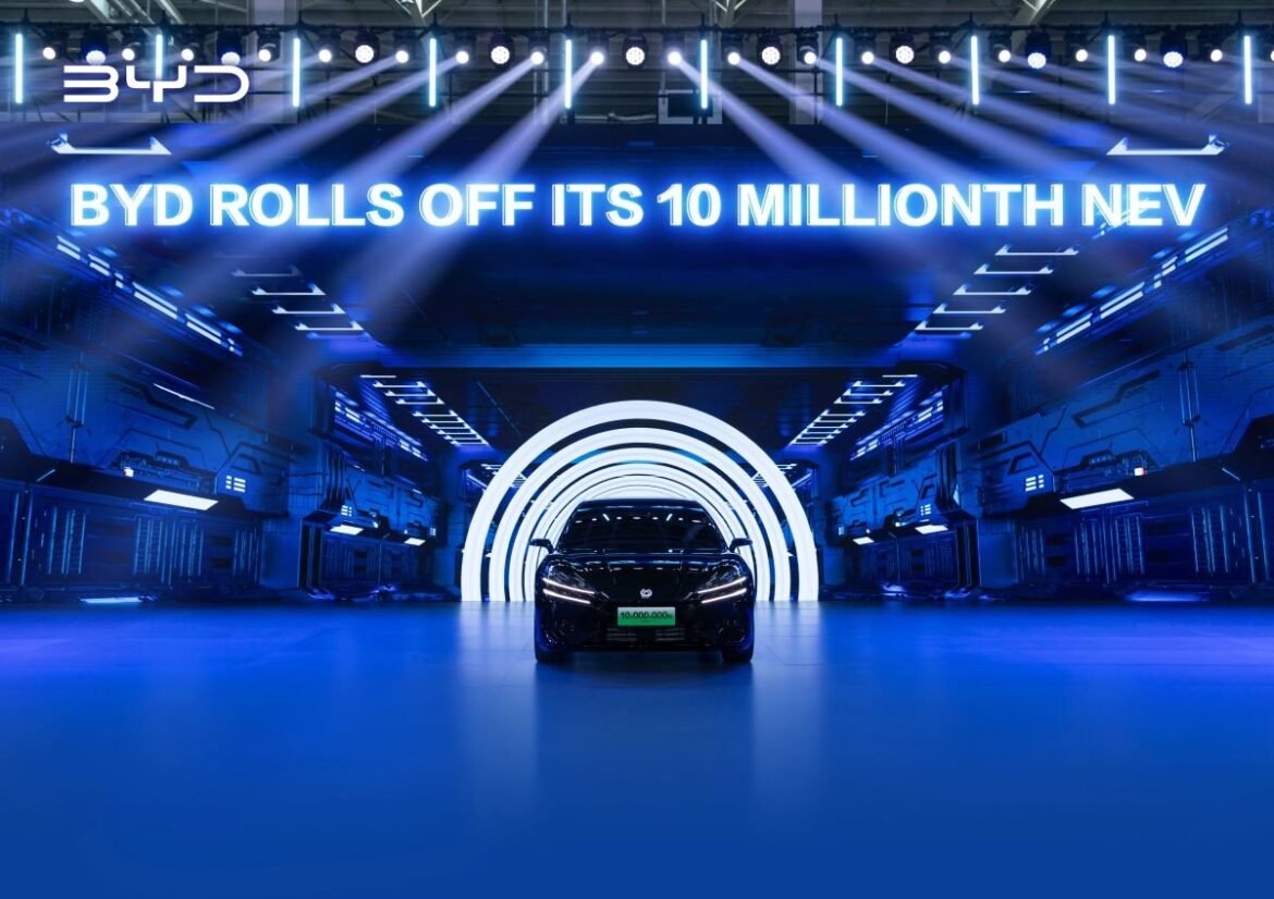 BYD firar 30 år och når 10 miljoner tillverkade NEV