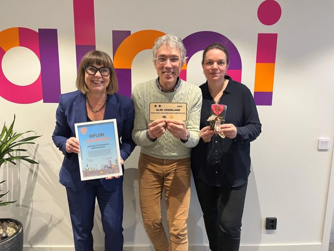 Almi Värmland – Karlstads cykelvänligaste arbetsplats 2024