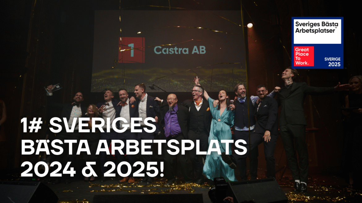 Castra rankas som Sveriges Bästa Arbetsplats av Great Place to Work för andra året i rad