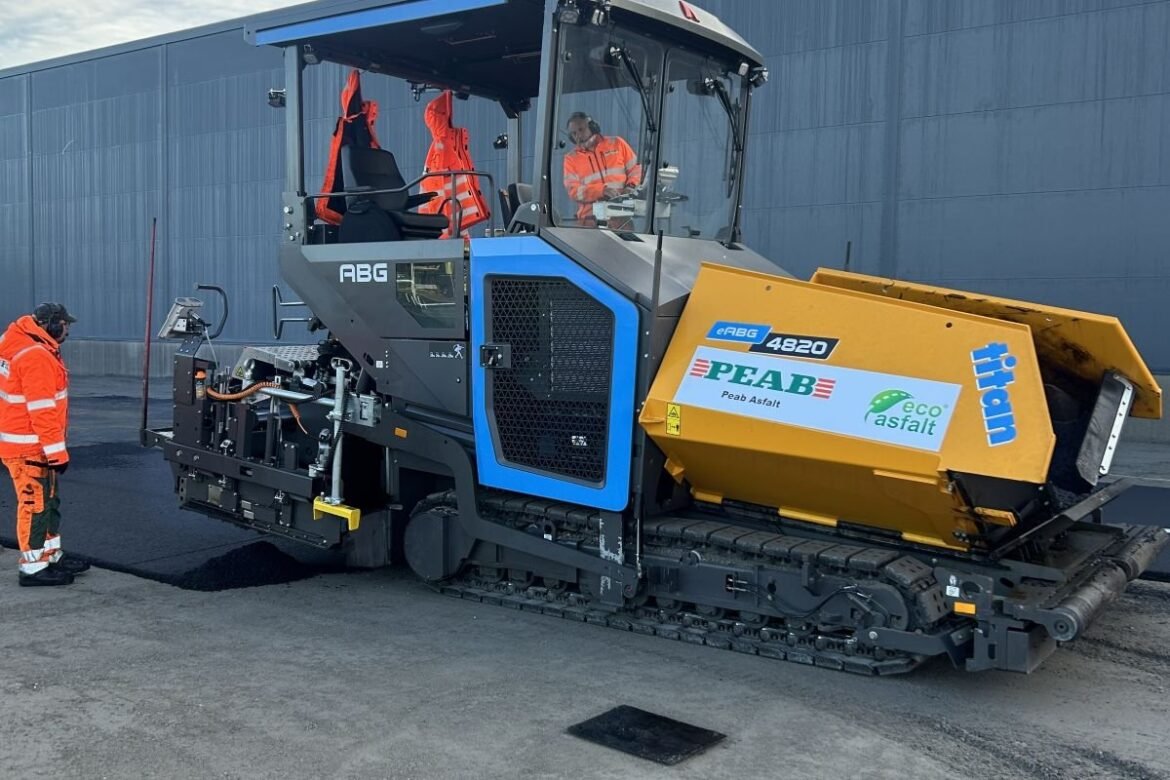 Elektrisk asfaltläggare klarade testet utmärkt