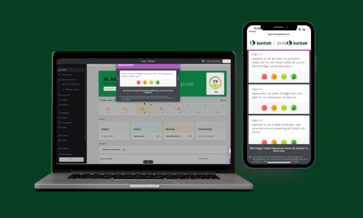 Kontek lanserar Kontek Pulse – AI-driven plattform för ökat medarbetarengagemang