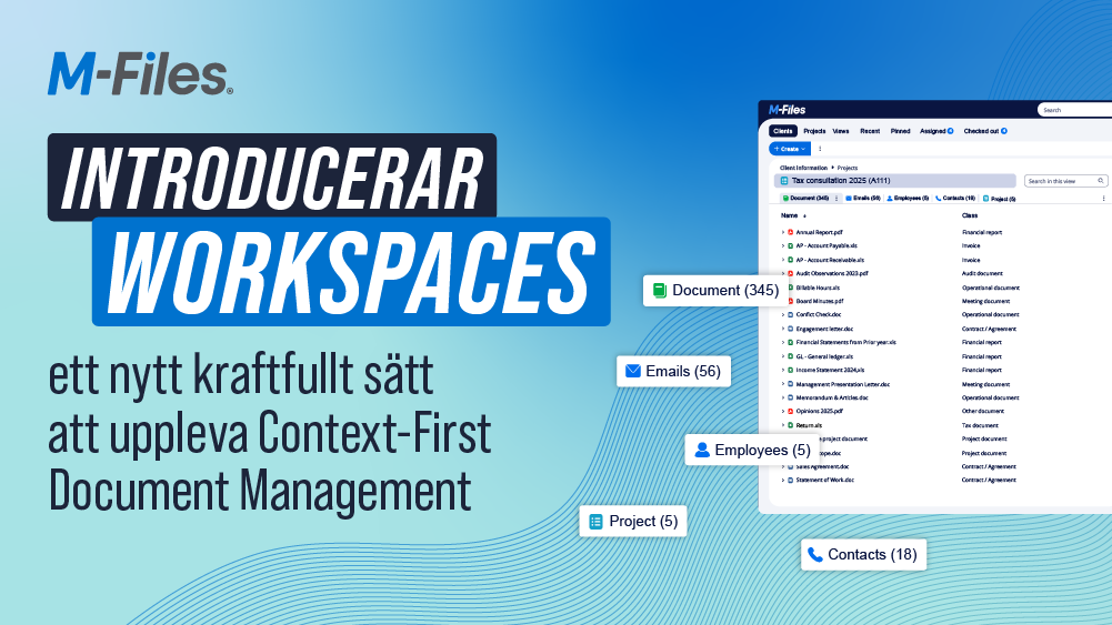 M-Files introducerar Workspaces