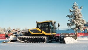 Branäs testar eldriven pistmaskin – tystare drift i skidområdet