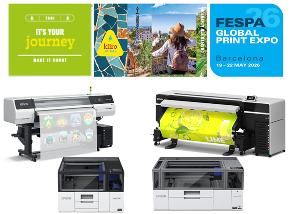 Epson visar upp sina senaste innovationerna inom professionellt tryck på FESPA 2026