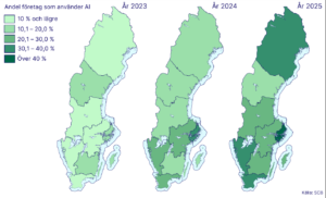 Svenska företag i topp med AI-användning