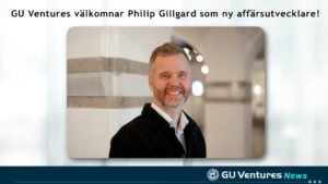 GU Ventures välkomnar Philip Gillgard som ny affärsutvecklare GU Ventures välkomnar Philip Gillgard som ny affärsutvecklare