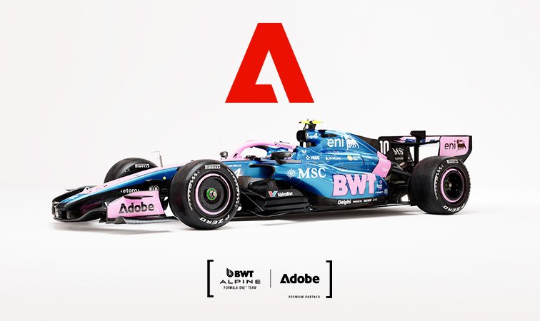 Adobe blir officiell AI-partner till Formel 1-stallet BWT Alpine