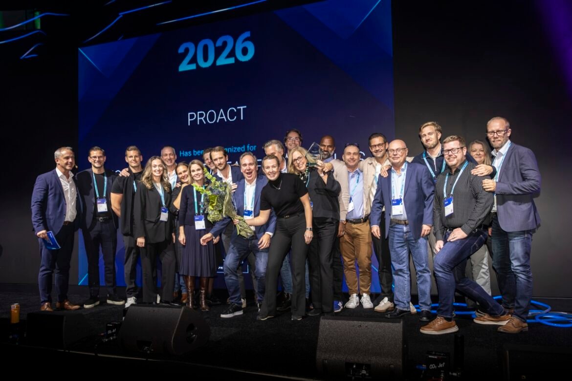 Proact tilldelas Excellence in Datacenter Sales 2026 av Dell Technologies