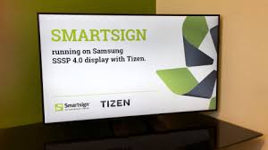 Smartsign i täten med Samsungs Tizen-skärmar